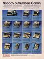 1973 canon electronic calculators ad nobody outnumbers
